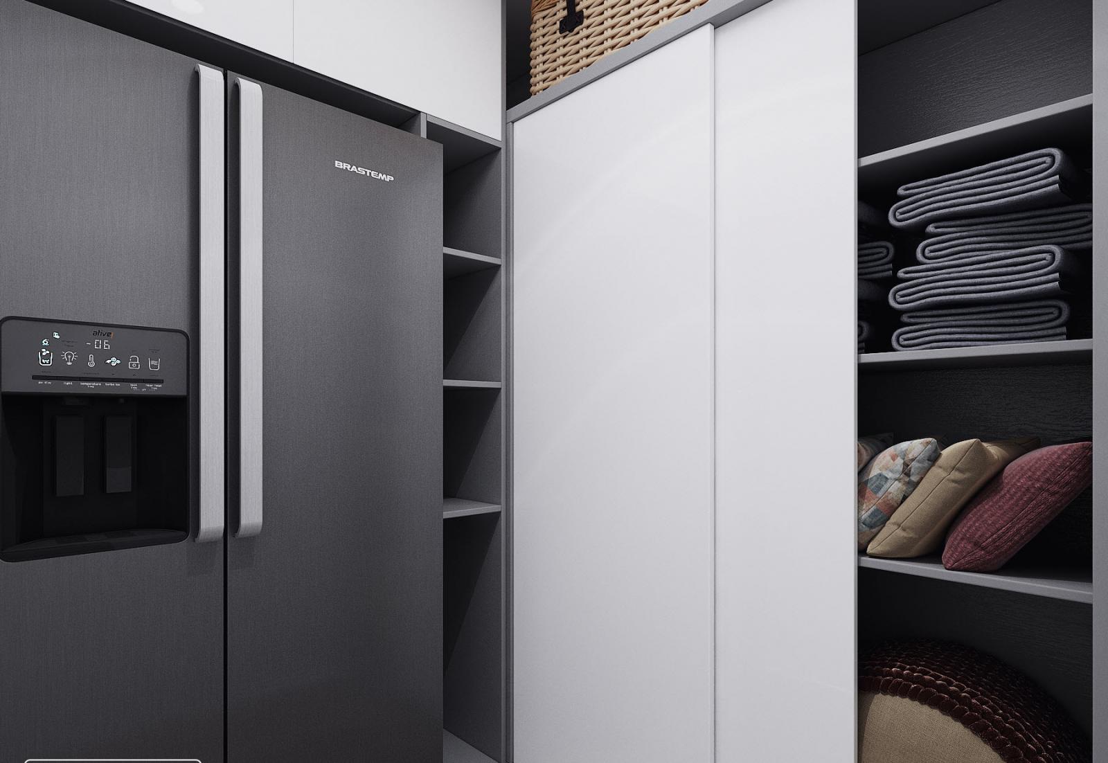 Kh&ocirc;ng gian ph&ograve;ng kho gọn g&agrave;ng, ngăn ngắp.