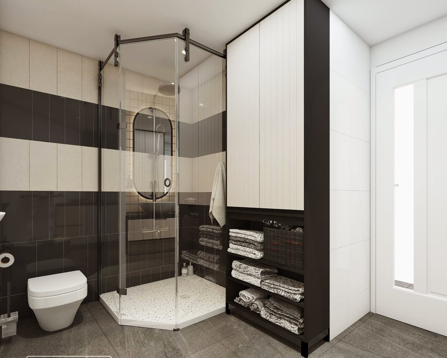 Với ph&ograve;ng tắm tiện nghi, tho&aacute;ng đẹp, c&aacute;c th&agrave;nh vi&ecirc;n gia đ&igrave;nh c&oacute; th&ecirc;m kh&ocirc;ng gian thư gi&atilde;n thoải m&aacute;i sau một ng&agrave;y l&agrave;m việc vất vả.