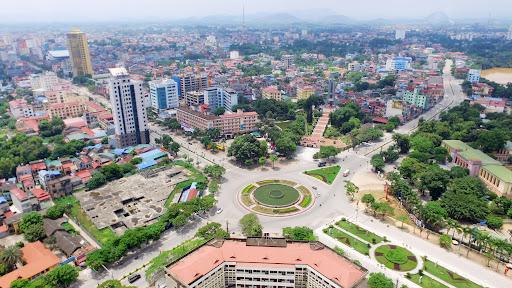 một g&oacute;c th&agrave;nh phố Th&aacute;i Nguy&ecirc;n nh&igrave;n từ tr&ecirc;n cao