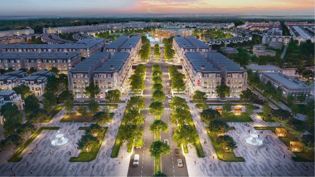 Phối cảnh khu liền kề, biệt thự tại dự án Hinode Royal Park ở Hoài Đức, TP. Hà Nội