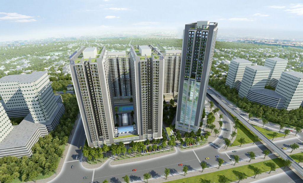 Phối cảnh tổng thể dự án Thăng Long Capital - một trong những dự án bất động sản Hoài Đức đang mở bán.