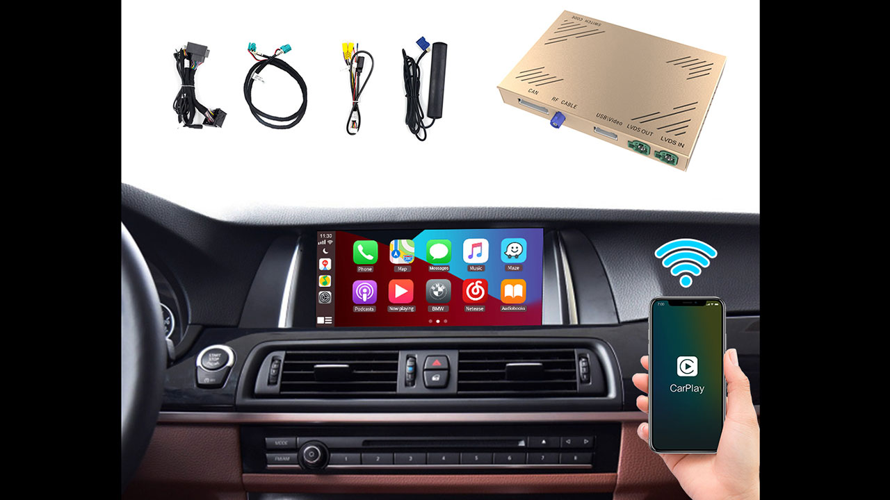module kh&ocirc;ng d&acirc;y d&agrave;nh cho Android Auto v&agrave; Apple CarPlay.