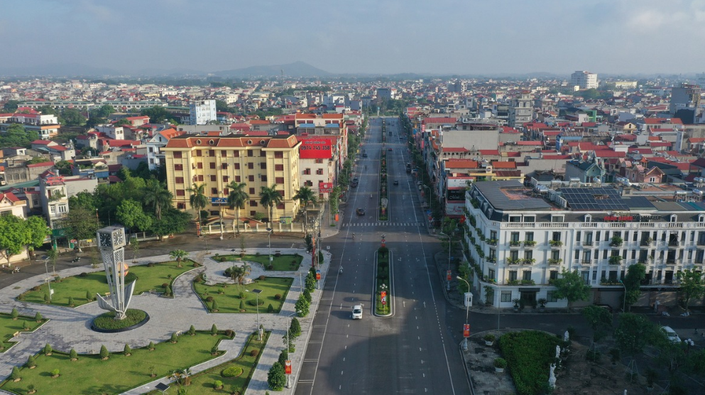 Một góc TP. Bắc Giang, tỉnh Bắc Giang.