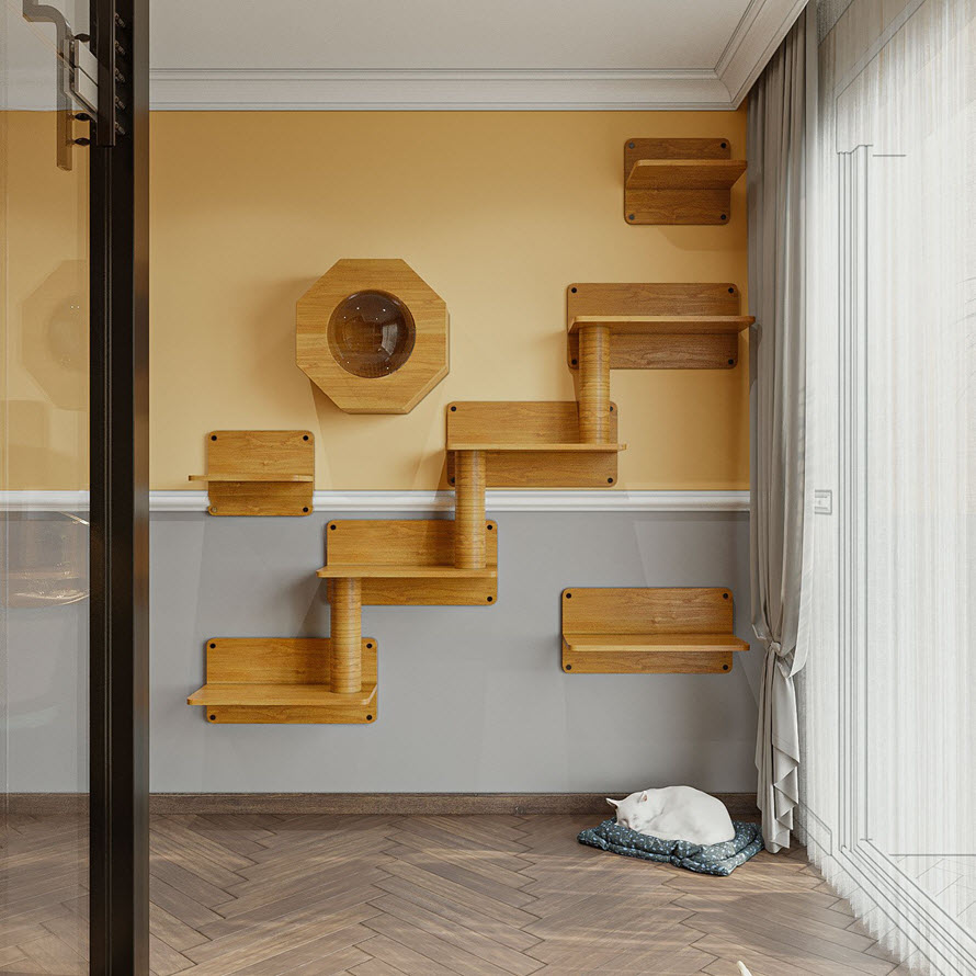 Trong căn hộ Duplex này, mọi góc nhỏ đều được tối ưu công năng sử dụng.