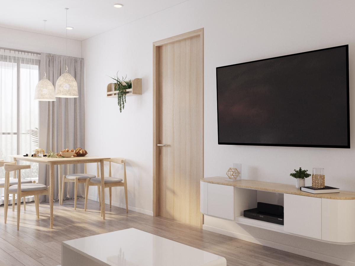 ph&ograve;ng ăn đặt cạnh khung cửa k&iacute;nh cao rộng
