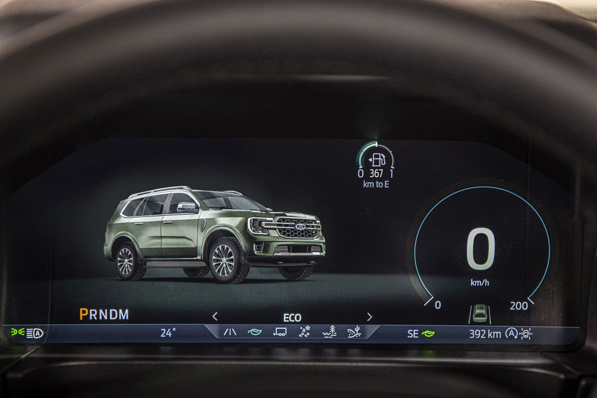Chế độ lái trên Ford Everest mới.