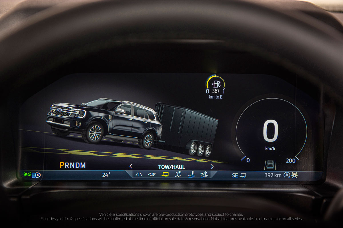 Chế độ lái trên Ford Everest mới.