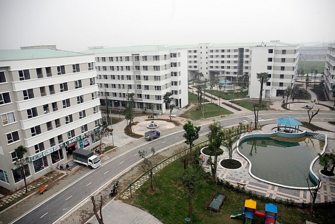 h&igrave;nh ảnh một khu nh&agrave; ở x&atilde; hội đ&atilde; b&agrave;n giao v&agrave; đi v&agrave;o sử dụng