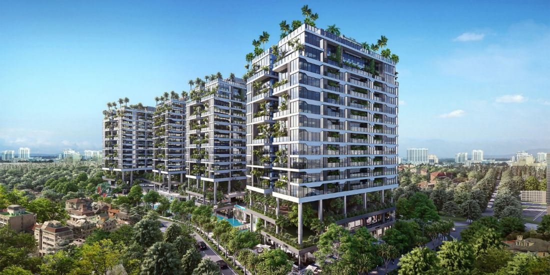 Phối cảnh tổng thể dự án Sunshine Green Iconic Long Biên, TP. Hà Nội