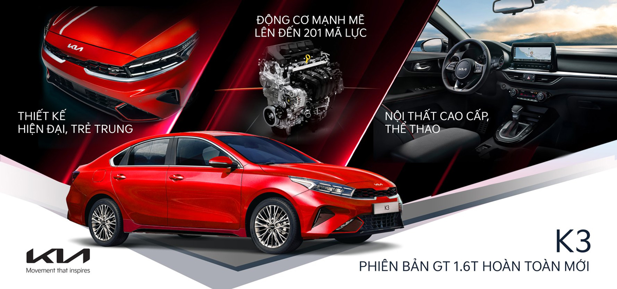 Những cải tiến tr&ecirc;n KIA K3 GT 1.6 Turbo 2022.