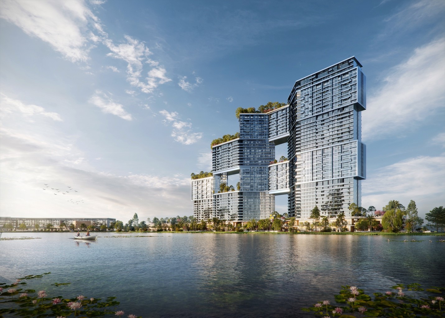 A body of water with buildings along itDescription automatically generated with medium confidence