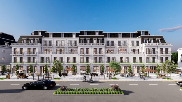 Các dãy shophouse tại Opus One Uông Bí hứa hẹn trở thành những tuyến phố thương mại sầm uất.