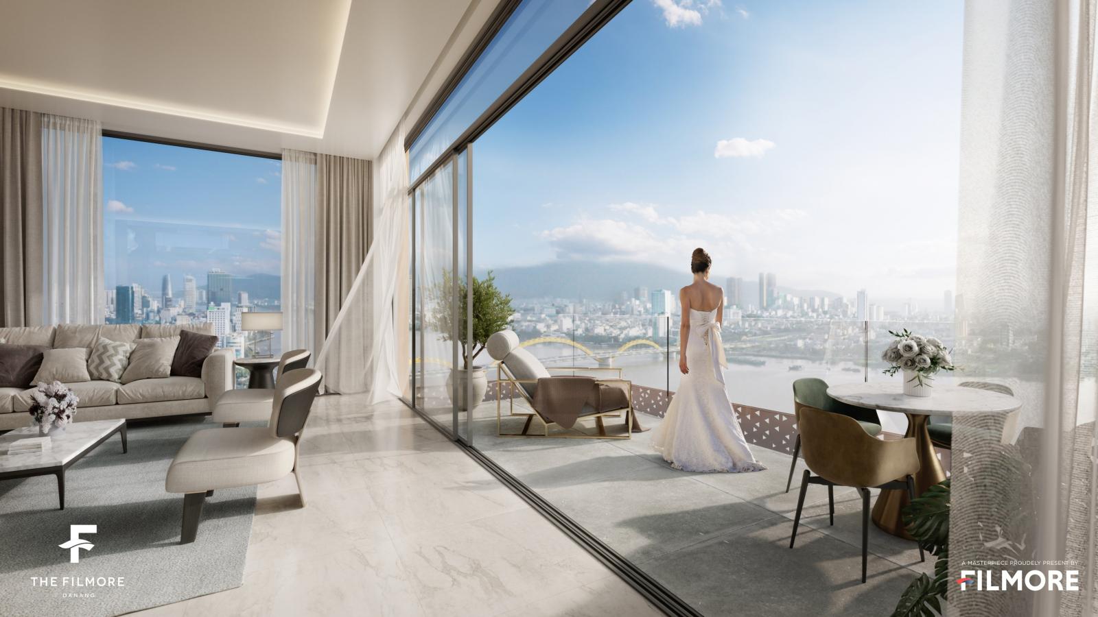 Ban-công căn hộ tại The Filmore Da Nang
