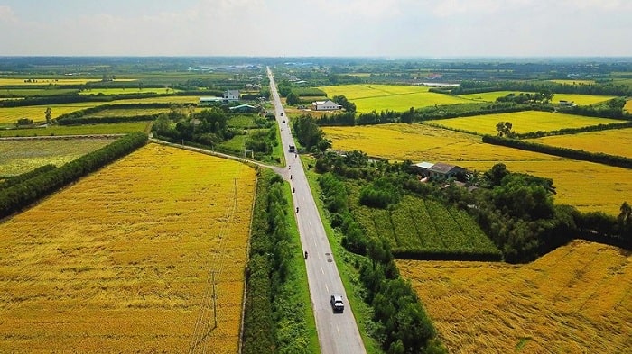 cánh đồng nhìn từ trên cao, mua bán đất nông nghiệp
