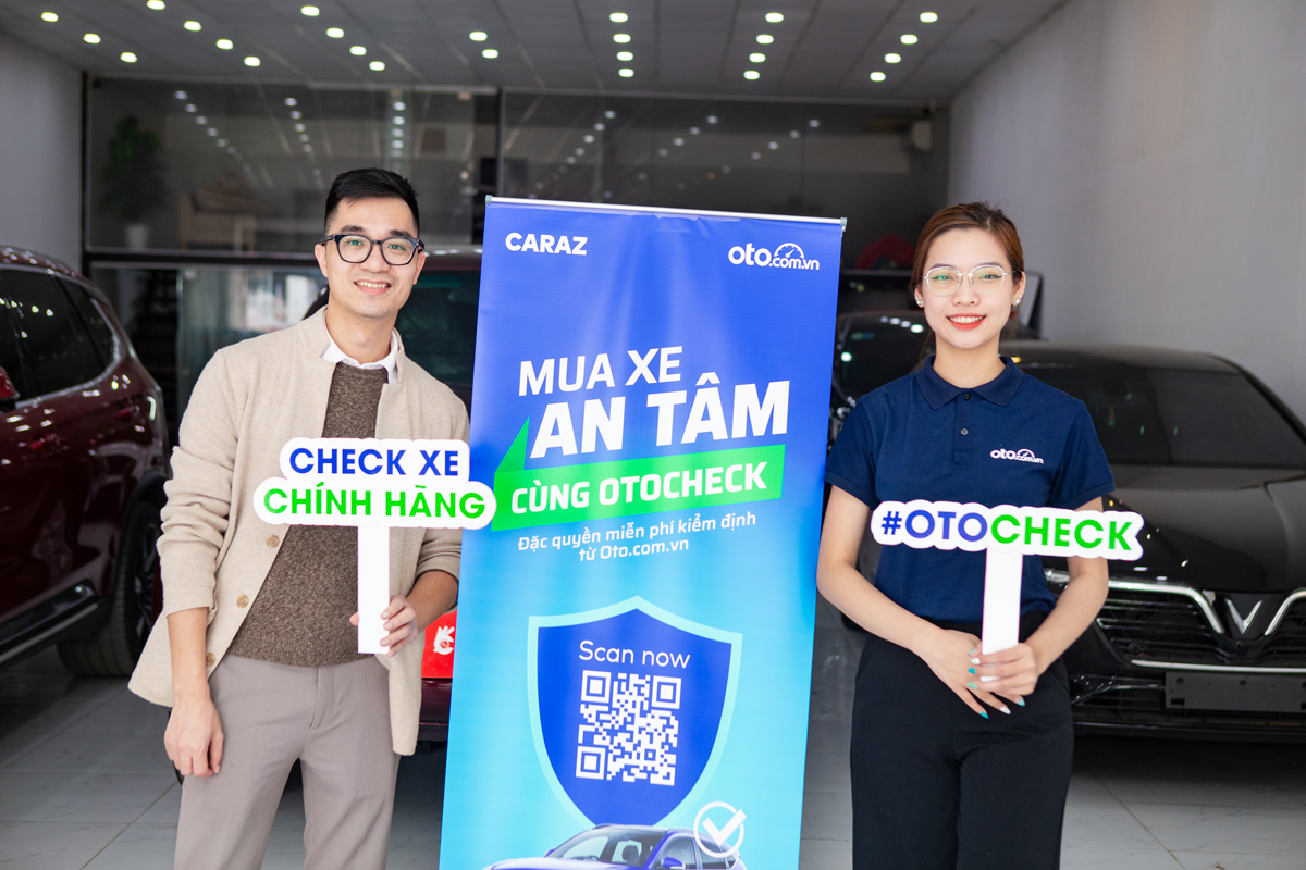 Miễn phí kiểm định, không giới hạn điểm mua và số lượng xe.