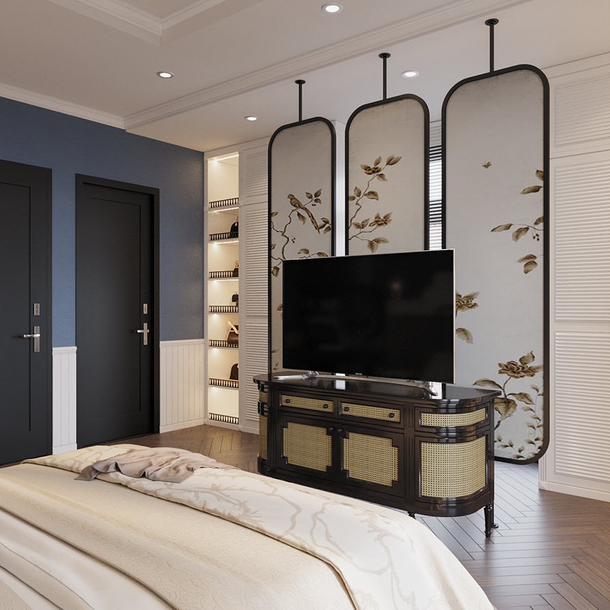 Lam trang tr&iacute; họa tiết m&ugrave;a xu&acirc;n đậm chất Đ&ocirc;ng Dương.