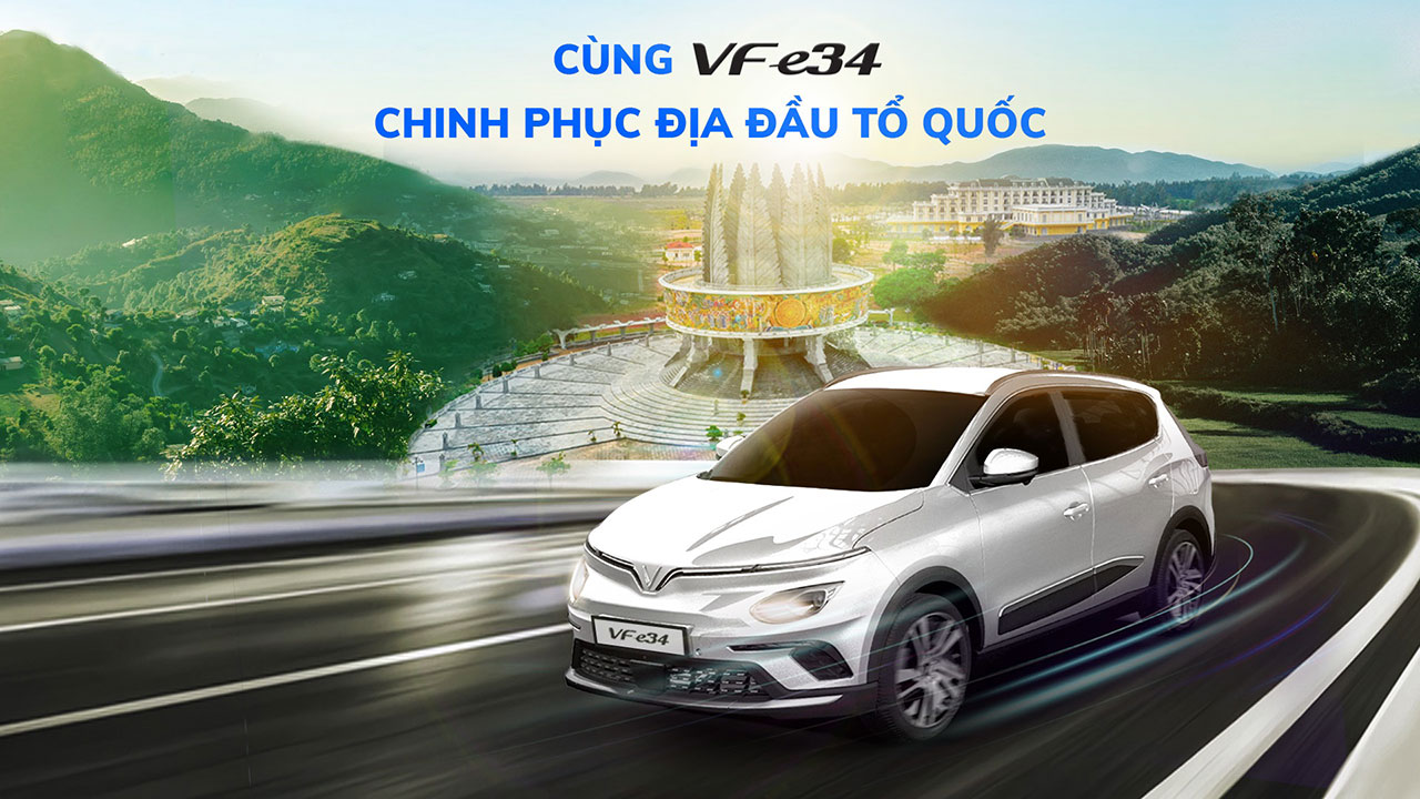 H&agrave;nh tr&igrave;nh caravan c&ugrave;ng VinFast VF e34.