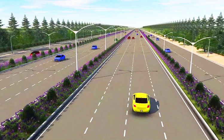 Phối cảnh tuyến đường nối TP.HCM - Long An - Tiền Giang