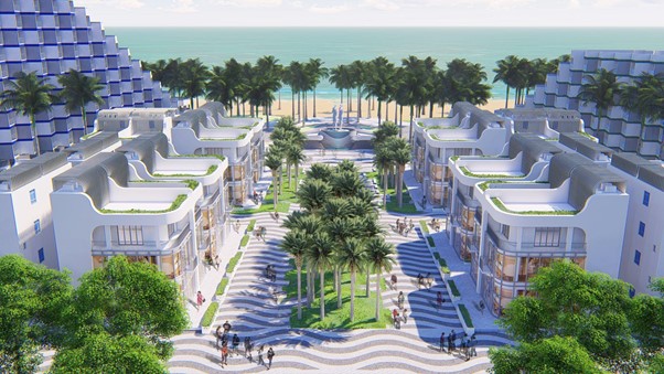 Với vị trí đắc địa sát mặt biển Bãi Dài - một trong 10 bãi biển đẹp nhất thế giới