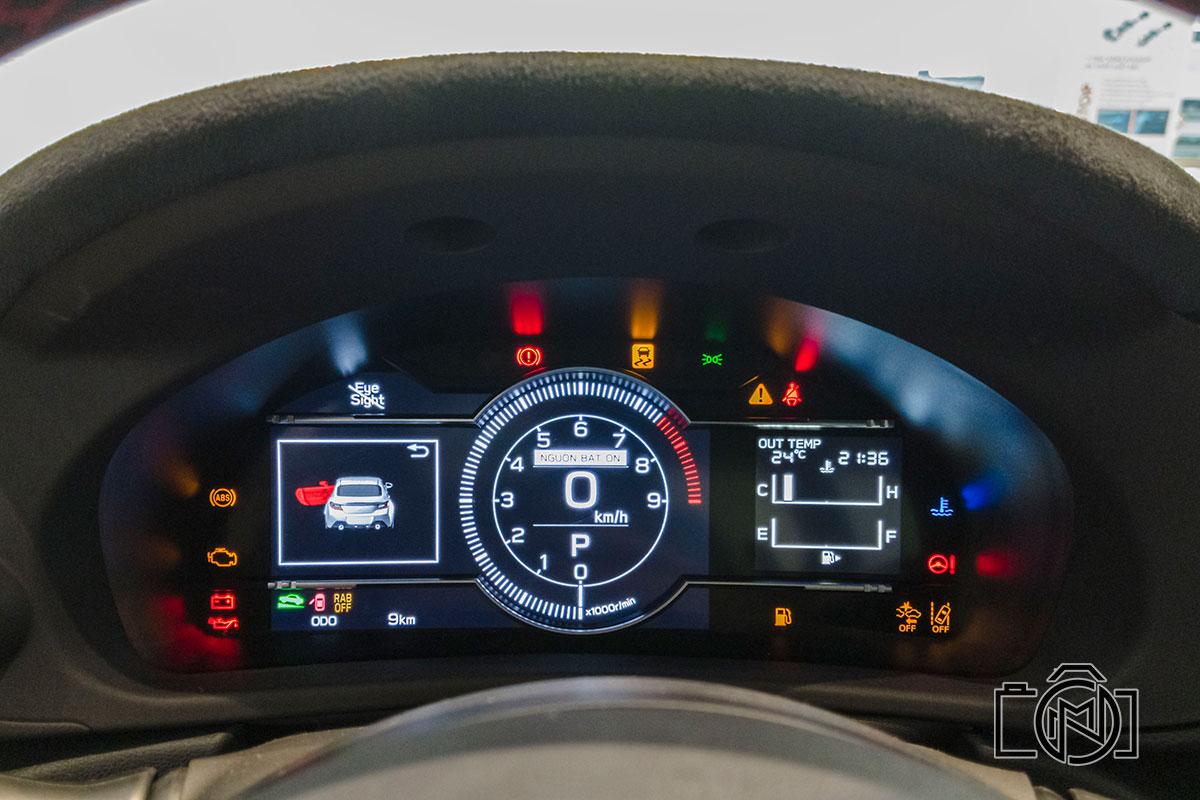Cụm đồng hồ kỹ thuật số của Subaru BRZ 2022