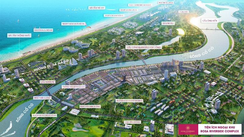 Tiện &iacute;ch xung quanh Khu biệt thự Rosa Luxury Villas, Điện Dương, Điện B&agrave;n, Quảng Nam