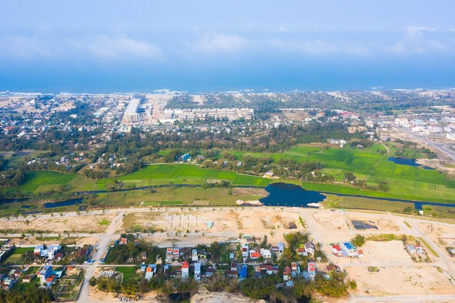 h&igrave;nh ảnh một dự &aacute;n bất động sản chưa triển khai nh&igrave;n từ tr&ecirc;n cao