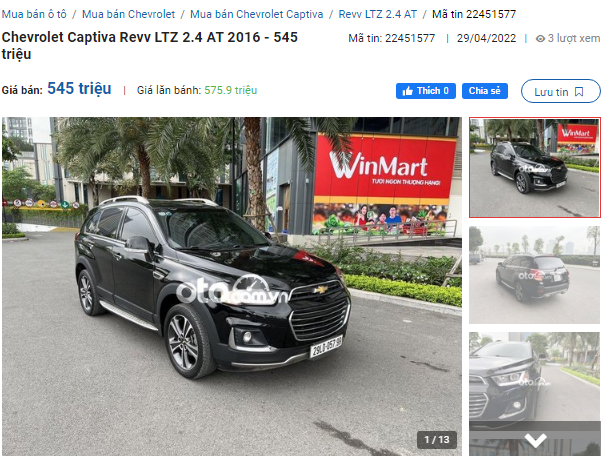Qua thời hoàng kim, giá xe Chevrolet Captiva 2016 chỉ ngang Vios bản E "đập hộp" 1