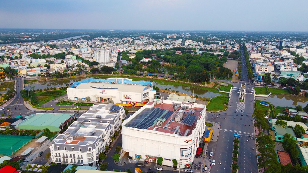Tỉnh Long An nh&igrave;n từ tr&ecirc;n cao