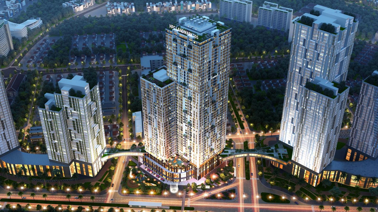 Phối cảnh tổng thể dự án HPC Landmark 105