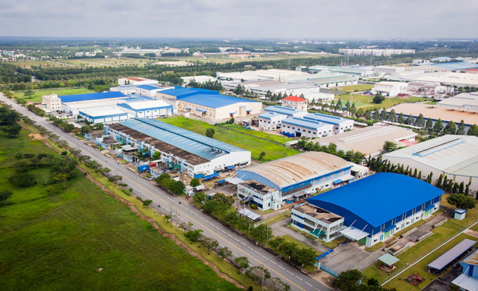 h&igrave;nh ảnh một khu c&ocirc;ng nghiệp nh&igrave;n từ tr&ecirc;n cao