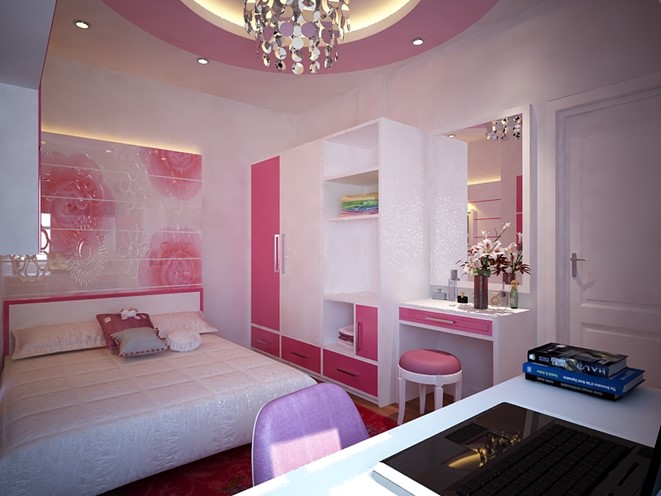 Ph&ograve;ng ri&ecirc;ng cho c&ocirc; con g&aacute;i với đủ đầy tiện &iacute;ch hiện đại, đ&aacute;p ứng nhu cầu ngủ nghỉ, thư gi&atilde;n, học tập h&agrave;ng ng&agrave;y của trẻ.