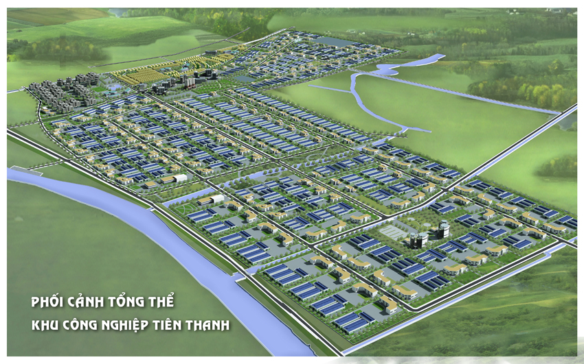 Phối cảnh KCN Ti&ecirc;n Thanh, Ti&ecirc;n L&atilde;ng, Hải Ph&ograve;ng