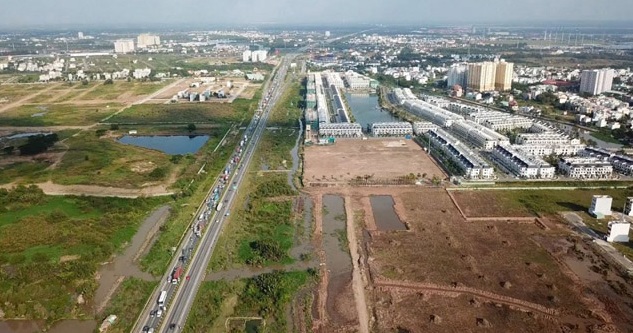 h&igrave;nh ảnh khu đất dự &aacute;n nh&igrave;n từ tr&ecirc;n cao