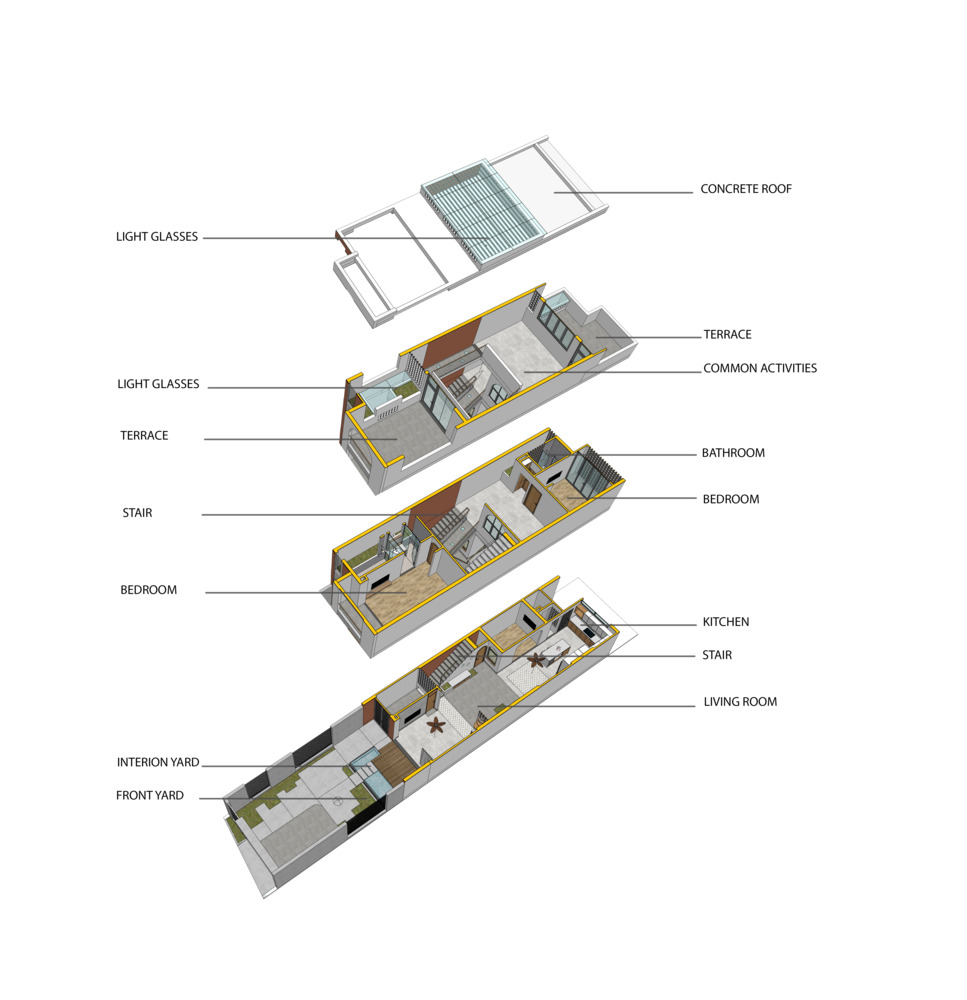 Phối cảnh bố tr&iacute; nội thất nh&agrave; phố