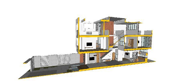 Mặt cắt c&ocirc;ng tr&igrave;nh