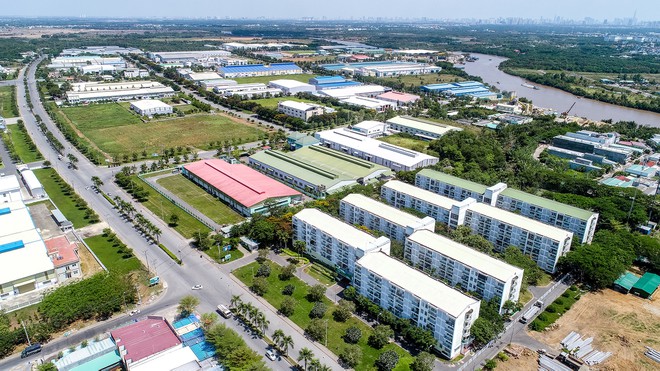 h&igrave;nh ảnh một khu c&ocirc;ng nghiệp nh&igrave;n từ tr&ecirc;n cao