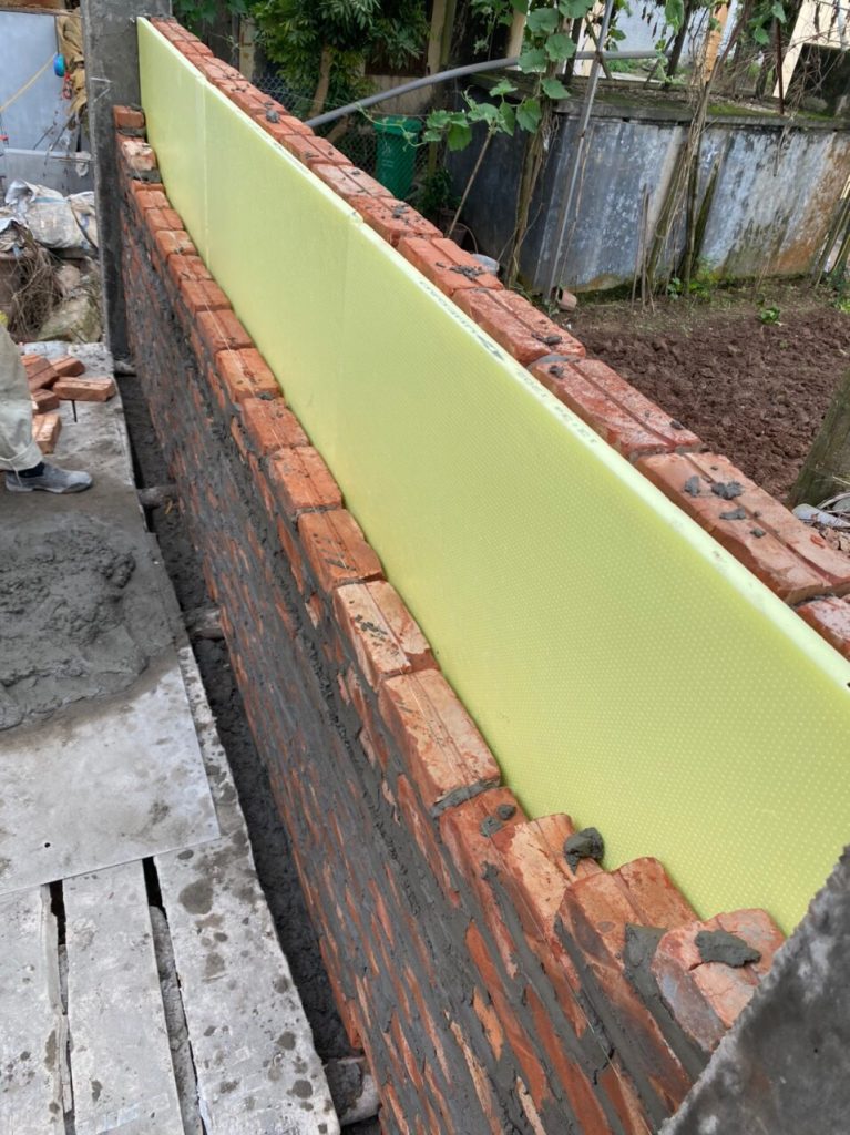 cách x&acirc;y tường 2 lớp