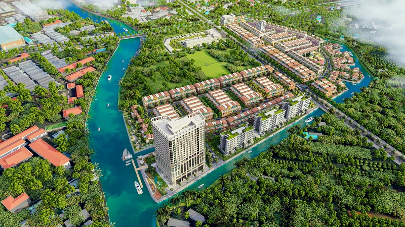 Hình diễn họa phối cảnh Khu đô thị T&T Tamda