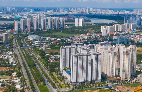 H&igrave;nh ảnh một g&oacute;c TP.HCM nh&igrave;n từ tr&ecirc;n cao