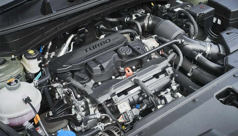 Động cơ xe KIA Sportage 2022.