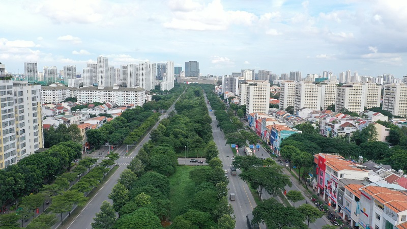 Khu vực phát triển sầm uất xung quanh Viva Plaza