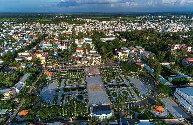 Cảnh quan đô thị lõi trung tâm TP Trà Vinh được đầu tư chỉn chu, hiện đại