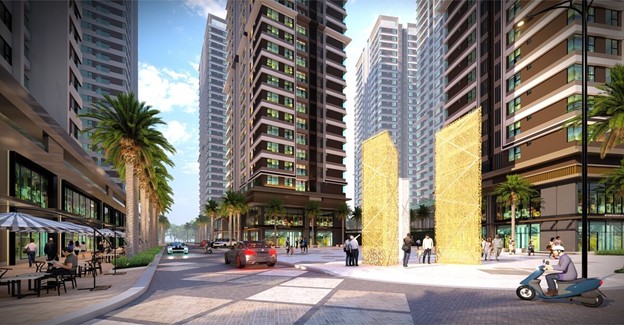 Block AK9 nằm liền kề quảng trường ánh sáng 2.500m2 với mức giá chỉ dao động 45 triệu đồng/m2