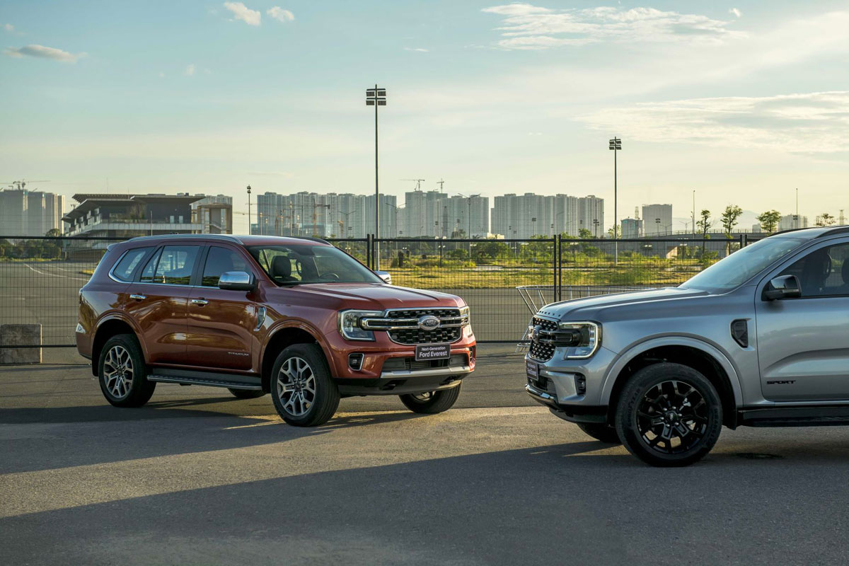 Thông số kỹ thuật xe Ford Everest 2022: Kích thước