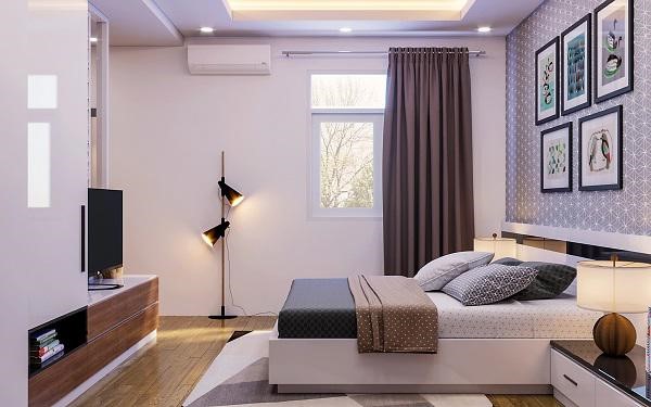 Mẫu phòng ngủ với sắc tím oải hương xinh yêu. Thêm một mẫu phòng ngủ với tông màu tím oải hương xinh yêu mà bạn có thể tham khảo.