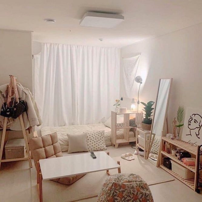 Nên thiết kế phòng trọ 30m2 theo bố cục không gian mở thoáng rộng.
