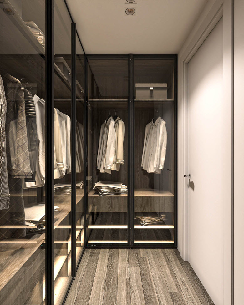 Sau cải tạo, căn hộ 110m2 c&oacute; cả ph&ograve;ng thay đồ sang chảnh.