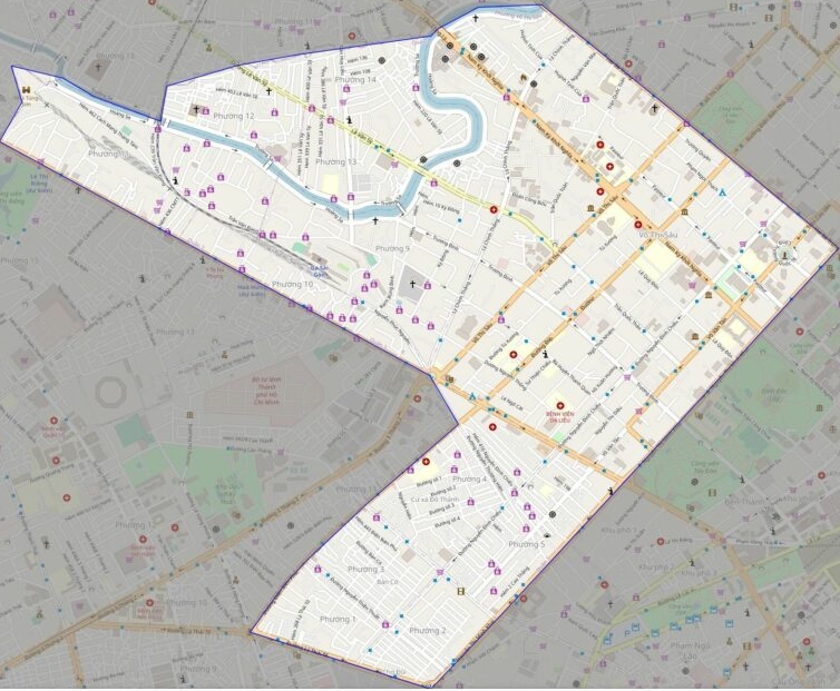 bản đồ  giao th&ocirc;ng quận 3