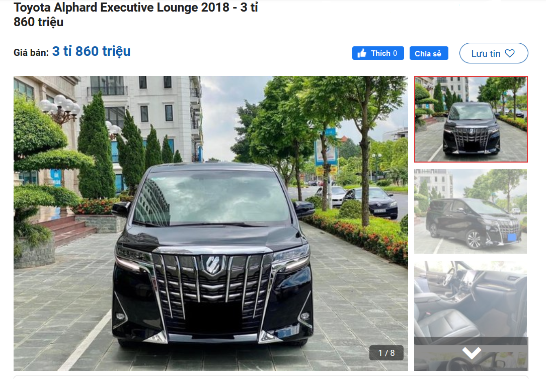 Thông tin rao bán Toyota Alpha 2018 đã qua sử dụng trên Oto.com.vn.