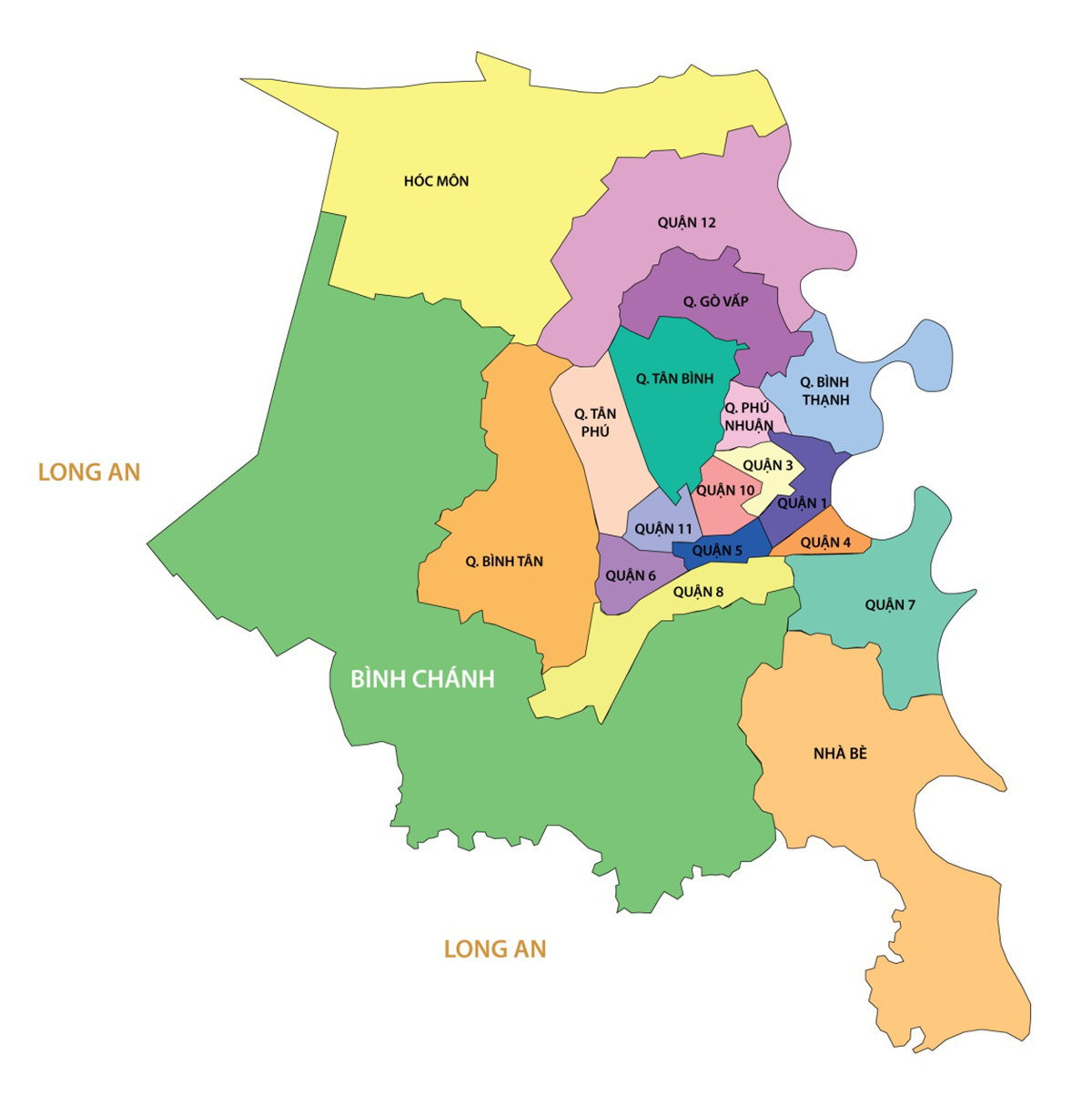 bản đồ thành phố hồ chí minh